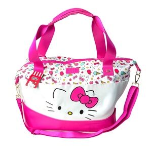 NWT Sanrio Hello Kitty Ice Cream Travel Bag Carry-On / Beach Tote🍦🎀🧳